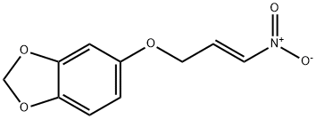 1,3-Benzodioxole, 5-[[(2E)-3-nitro-2-propen-1-yl]oxy]- Structure