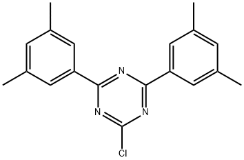 1,3,5-Triazine, 2-chloro-4,6-bis(3,5-dimethylphenyl)- Structure