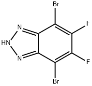 2H-Benzotriazole, 4,7-dibromo-5,6-difluoro- 구조식 이미지