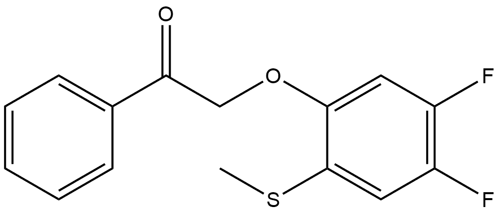 2-[4,5-Difluoro-2-(methylthio)phenoxy]-1-phenylethanone Structure