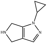 Pyrrolo[3,4-c]pyrazole, 1-cyclopropyl-1,4,5,6-tetrahydro- Structure