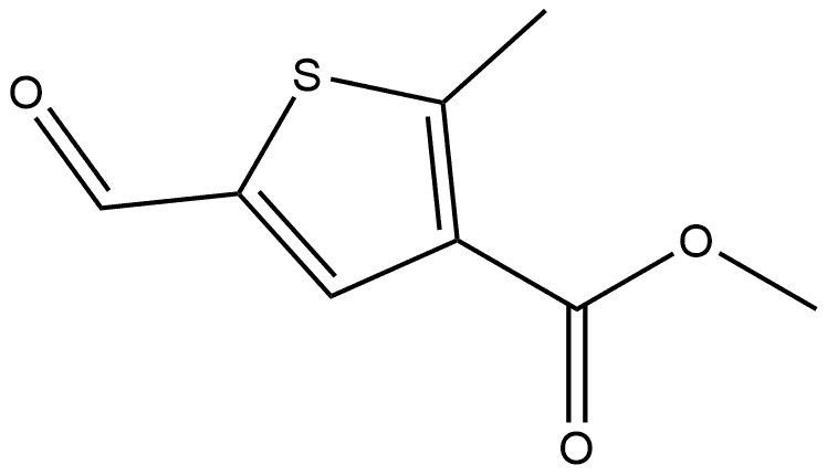 Methyl 5-formyl-2-methylthiophene-3-carboxylate Structure