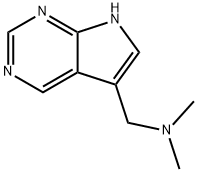 7H-Pyrrolo[2,3-d]pyrimidine-5-methanamine, N,N-dimethyl- Structure