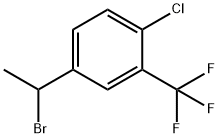 4-(1-bromoethyl)-1-chloro-2-(trifluoromethyl)benz ene Structure