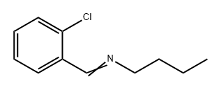 1-Butanamine, N-[(2-chlorophenyl)methylene]- 구조식 이미지