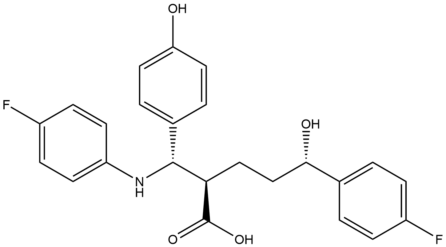 Ezetimibe Azetidinone Ring opened impurity Structure