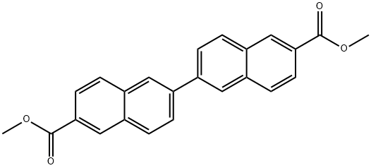 [2,2'-Binaphthalene]-6,6'-dicarboxylic acid, 6,6'-dimethyl ester 구조식 이미지