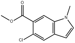 1H-Indole-6-carboxylic acid, 5-chloro-1-methyl-, methyl ester Structure