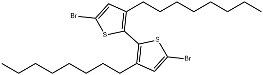 5,5'-dibromo-3,3'-dioctyl-2,2'-bithiophene Structure