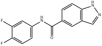 1H-Indazole-5-carboxamide, N-(3,4-difluorophenyl)- Structure