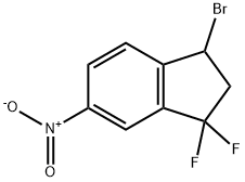 1H-Indene, 3-bromo-1,1-difluoro-2,3-dihydro-6-nitro- 구조식 이미지