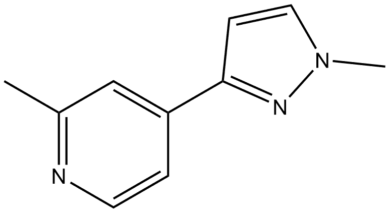 2-Methyl-4-(1-methyl-1H-pyrazol-3-yl)pyridine Structure