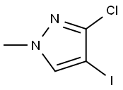 1H-Pyrazole, 3-chloro-4-iodo-1-methyl- Structure