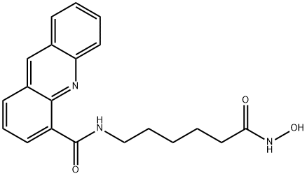 4-Acridinecarboxamide, N-[6-(hydroxyamino)-6-oxohexyl]- Structure