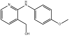 3-Pyridinemethanol, 2-[(4-methoxyphenyl)amino]- Structure