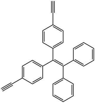 1,1'-(2,2-Diphenylethenylidene)bis[4-ethynylbenzene Structure