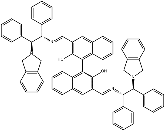 (R)-3,3'-Bis[[[(1S,2S)-2-(isoindolin-2-yl)-1,2-diphenylethyl]imino]methyl]-1,1'-bi-2-naphthol Structure