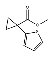 Cyclopropanecarboxylic acid, 1-(2-thienyl)-, Methyl ester Structure