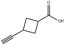 Cyclobutanecarboxylic acid, 3-ethynyl- Structure