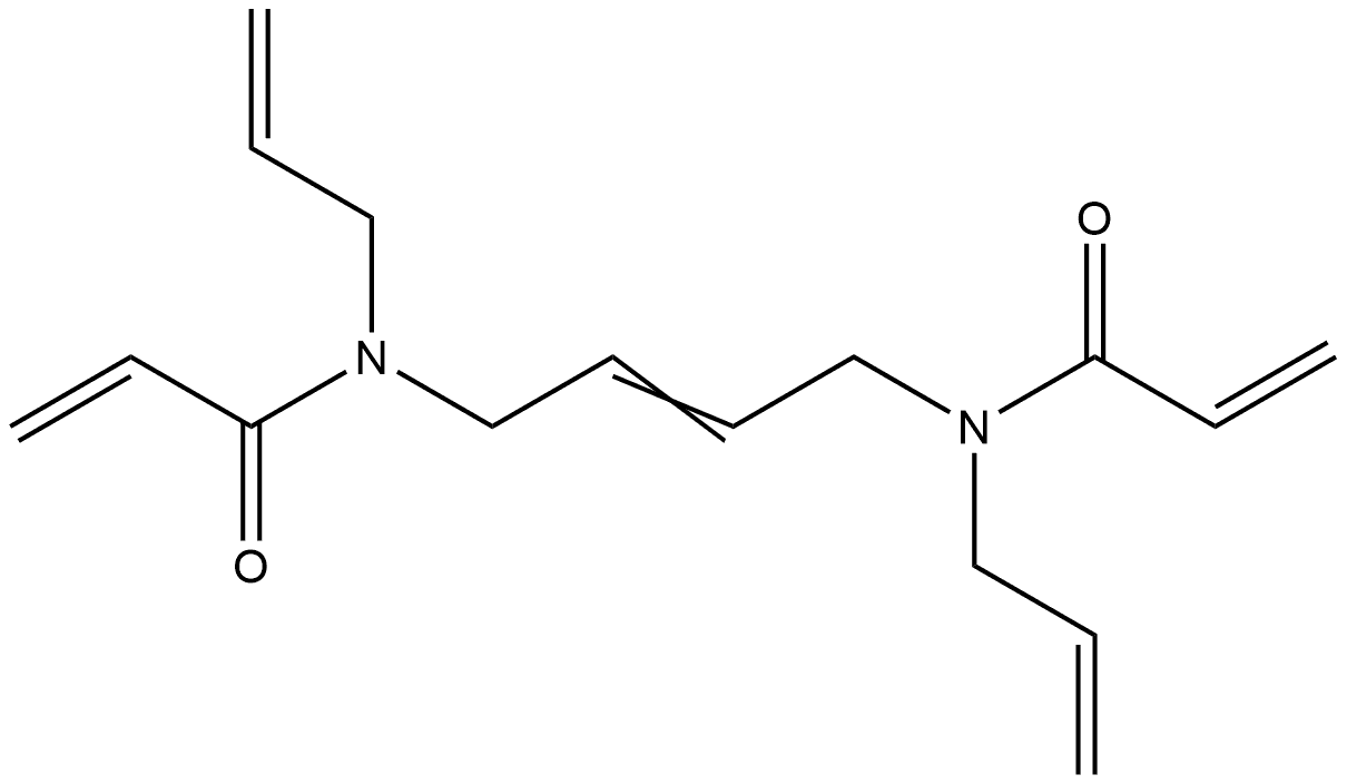 2-Propenamide, N,N'-(2E)-2-butene-1,4-diylbis[N-2-propen-1-yl- Structure