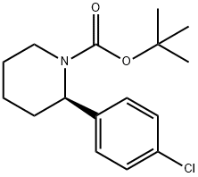 (2R)-tert-butyl 2-(4-chlorophenyl)piperidine-1-carboxylate Structure