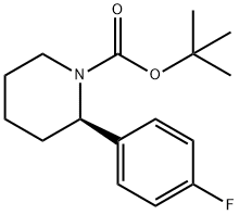 (2R)-tert-butyl 2-(4-fluorophenyl)piperidine-1-carboxylate Structure