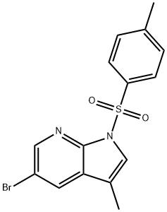 5-bromo-3-methyl-1-tosyl-1H-pyrrolo[2,3-b]pyridine Structure