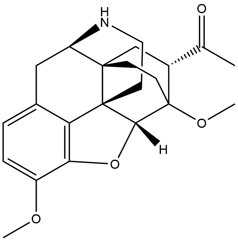 1-[(5α,7β)-4,5-Epoxy-18,19-dihydro-3,6-dimethoxy-6,14-ethenomorphinan-7-yl]-ethanone Structure