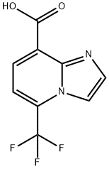 Imidazo[1,2-a]pyridine-8-carboxylic acid, 5-(trifluoromethyl)- 구조식 이미지