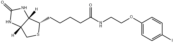 3aS,4S,6aR N-(2-(4-iodophenoxy)ethyl)-5-(2-oxohexahydro-1H-thieno[3,4-d]imidazol-4yl)pentanamide Structure