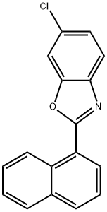 Benzoxazole, 6-chloro-2-(1-naphthalenyl)- Structure