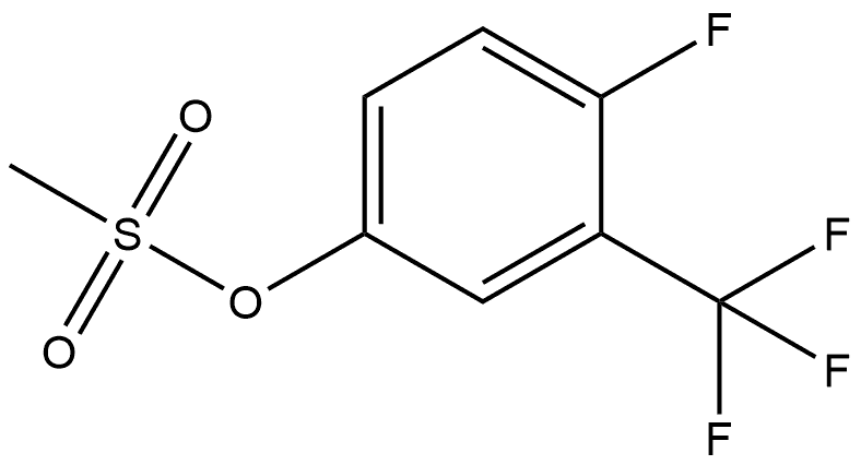 Phenol, 4-fluoro-3-(trifluoromethyl)-, 1-methanesulfonate Structure