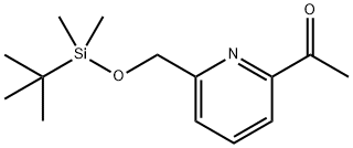 1-(6-(((tert-Butyldimethylsilyl)oxy)methyl)pyridin-2-yl)ethanone 구조식 이미지