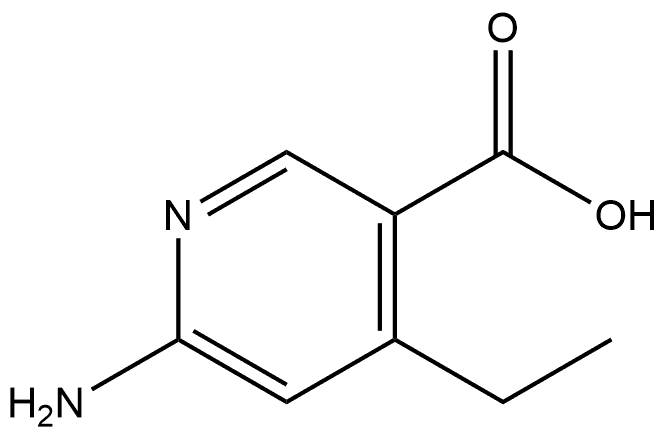 6-Amino-4-ethyl-3-pyridinecarboxylic acid 구조식 이미지