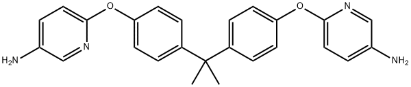 6,6'-[(1-methylethylidene)-bis(-4,1-phenyleneoxy)]-bis-3-pyridin-amine 구조식 이미지