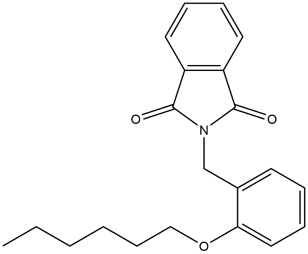 2-[[2-(Hexyloxy)phenyl]methyl]-1H-isoindole-1,3(2H)-dione Structure