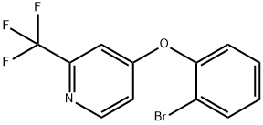 Pyridine, 4-(2-bromophenoxy)-2-(trifluoromethyl)- Structure