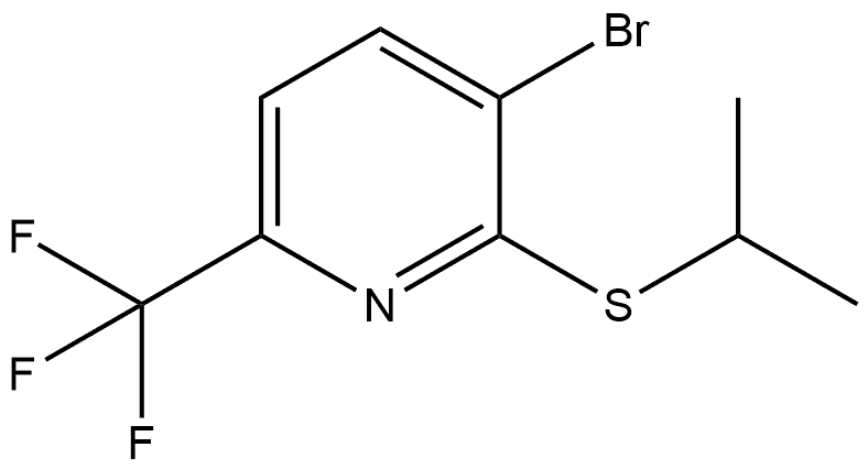 3-Bromo-2-[(1-methylethyl)thio]-6-(trifluoromethyl)pyridine Structure