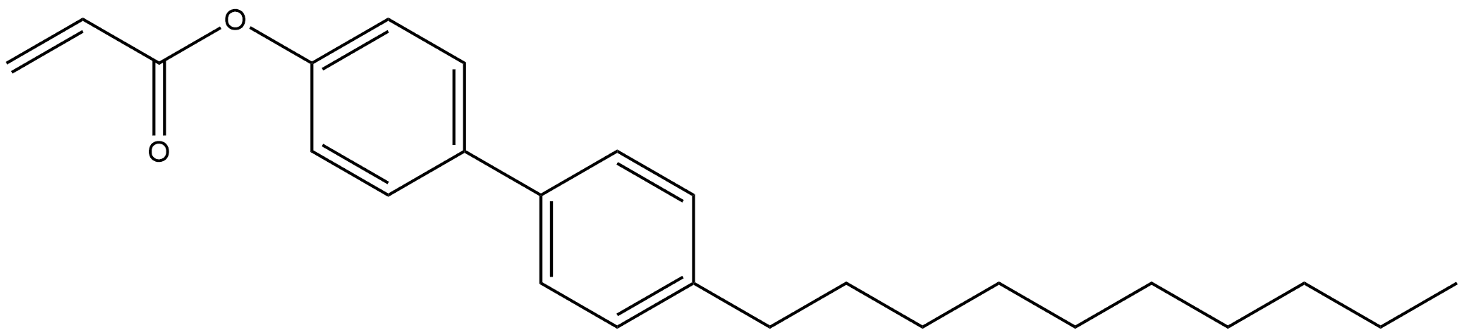 4'-decyl-[1,1'-biphenyl]-4-yl acrylate 구조식 이미지
