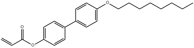 2-Propenoic acid, 4'-(octyloxy)[1,1'-biphenyl]-4-yl ester 구조식 이미지