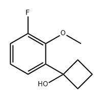 Cyclobutanol, 1-(3-fluoro-2-methoxyphenyl)- Structure