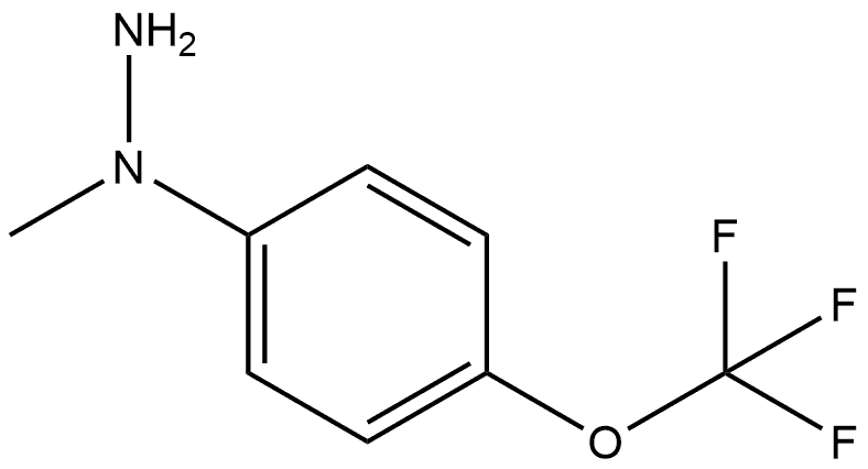 1-Methyl-1-[4-(trifluoromethoxy)phenyl]hydrazine Structure