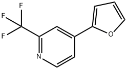 Pyridine, 4-(2-furanyl)-2-(trifluoromethyl)- 구조식 이미지