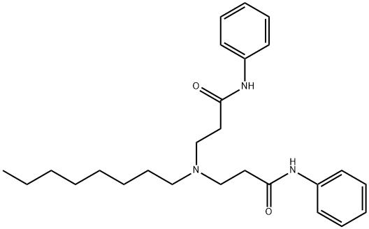 Propanamide, 3,3'-(octylimino)bis[N-phenyl- Structure