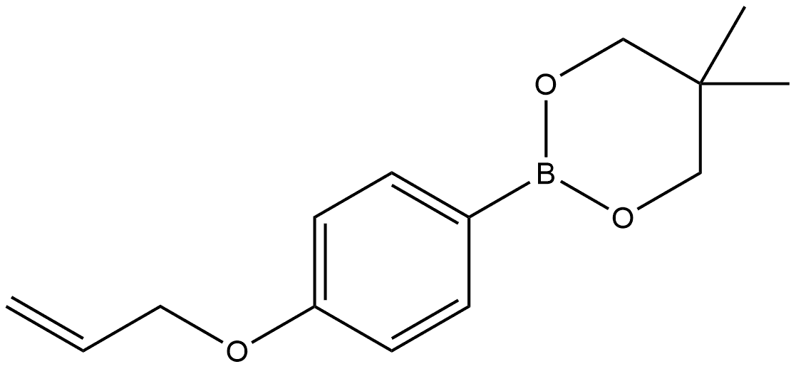 5,5-Dimethyl-2-[4-(2-propen-1-yloxy)phenyl]-1,3,2-dioxaborinane Structure