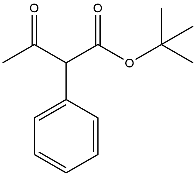 Benzeneacetic acid, α-acetyl-, 1,1-dimethylethyl ester Structure