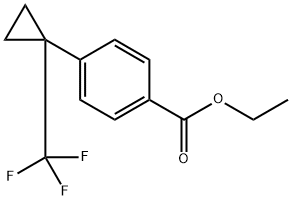 Ethyl 4-(1-Trifluoromethyl-cyclopropyl)-benzoate Structure