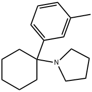 Pyrrolidine, 1-[1-(3-methylphenyl)cyclohexyl]- Structure