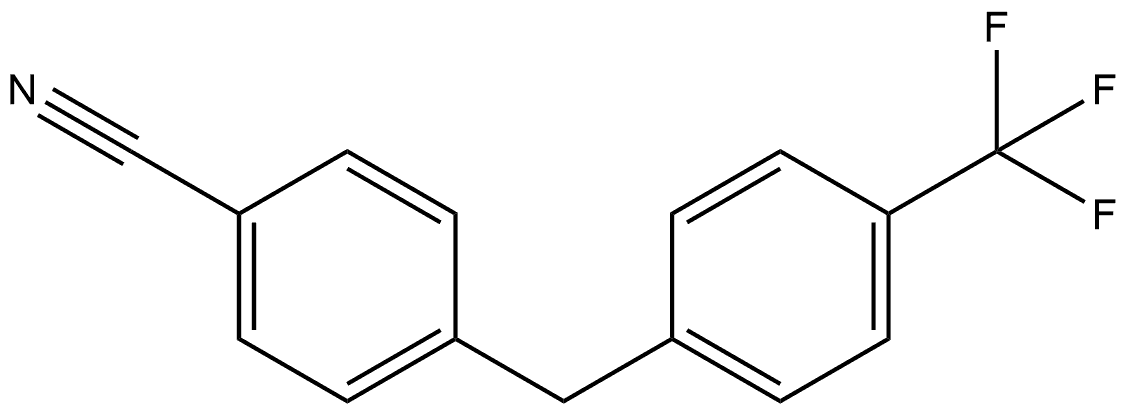 4- (4- (trifluoromethyl) benzyl) benzylnitrile Structure