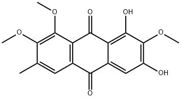 9,10-Anthracenedione, 1,3-dihydroxy-2,7,8-trimethoxy-6-methyl- Structure